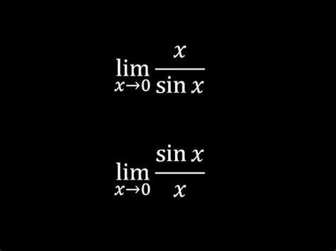 Lim X Approaches X Sinx And Lim X Approaches Sinx X Youtube