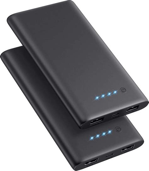 Lot De Batterie Externe Mah Ultra Mince Compact Power Bank