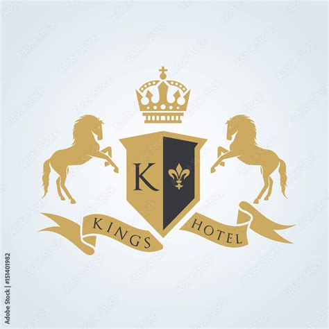 Luxury Hotel logo, Boutique logo, vintage logo, king royal brand ...