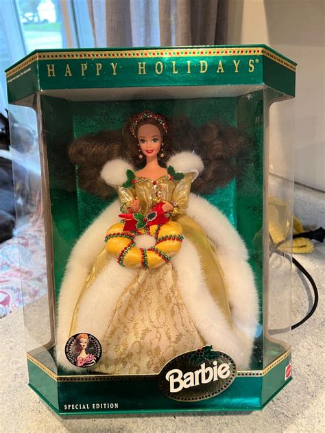 Holiday Barbie Brunette Barbie Festival Mattel Th Anniversary Edition One Of