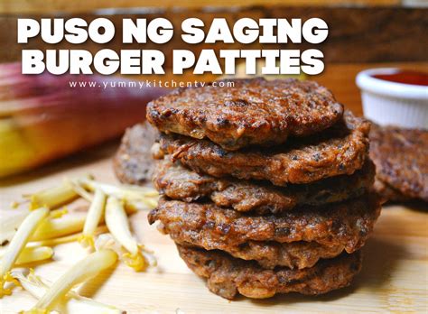 Banana Blossom Patties Puso Ng Saging Patties Yummy Kitchen