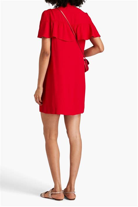Redvalentino Pussy Bow Crepe Mini Dress The Outnet