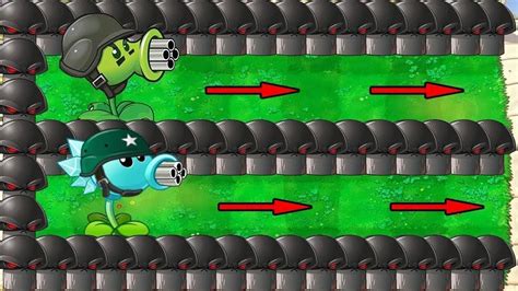 Doom Gatling Vs Snow Pea Vs All Zombie Gargantuar Plants Vs