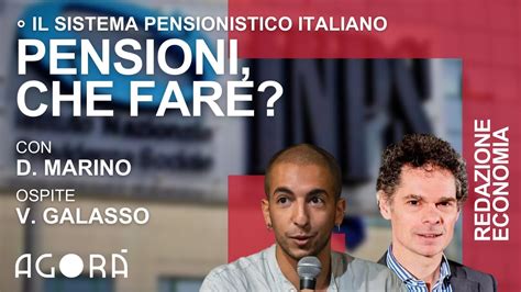 Pensioni Che Fare Intervista Con Vincenzo Galasso Youtube