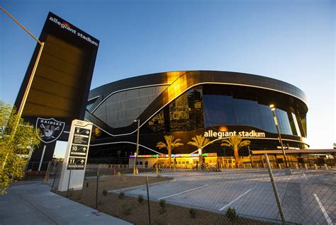 An exterior view of Allegiant Stadium in Las Vegas on Thursday, July 30 ...