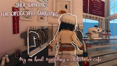 Shop With Me For Winter And Christmas Clothes Bloxburg Vlogmas