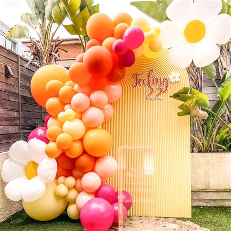 Tequila Sunrise Balloon Garland Diy Kit Or Inflated Balloon Couture