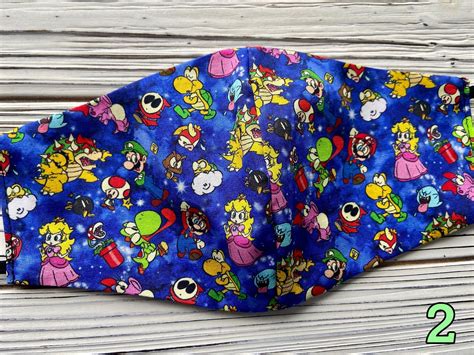 SUPER MARIO MASK Kids Face Mask Mario Mask Children's | Etsy