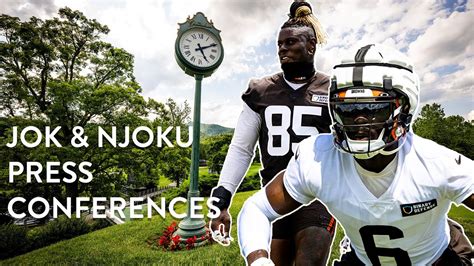 David Njoku And Jeremiah Owusu Koramoah Press Conference Cleveland