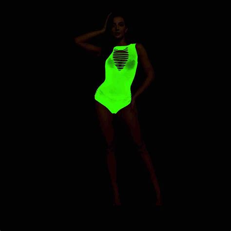 Generic Luminous Sexy Lingerie Fishnet Stockings Glowing Shiny Plus