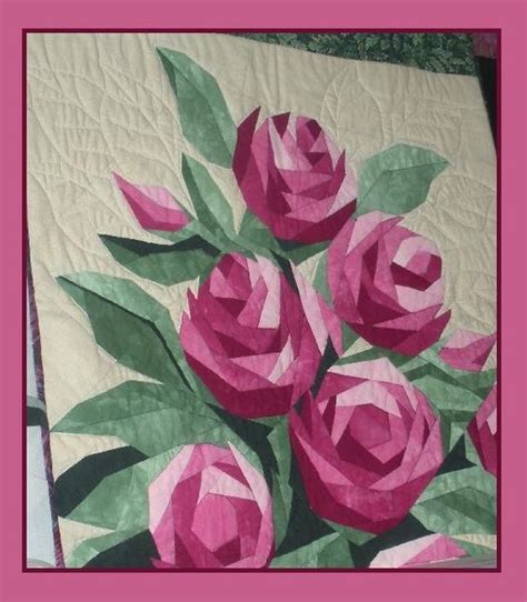 Pieced Roses Paper Pieced Quilt Patterns Paper Piecing Quilts Mini