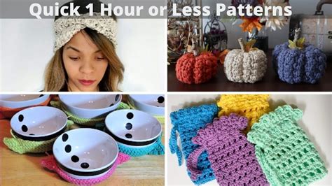 One Hour Crochet Projects Youtube