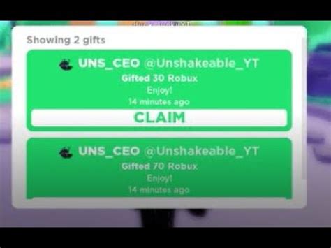 Thanks You So Much For Unshakeableofficial For Robux Youtube