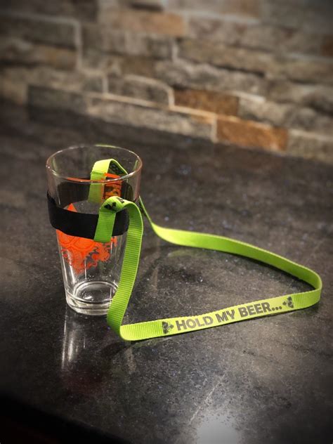 Beer Festival Glass Harness Lanyard Sling Hold My Beer Pint Etsy