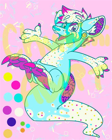 Cookie Dunk Kangaroo Dessert Themed Adoptable Fursona Oc Etsy