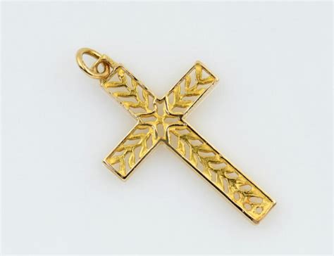 Anhänger Kreuz 750 000 18 K Gelbgold Juwelier von Wetsch