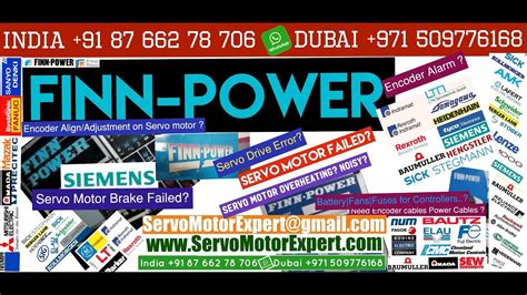 Finnpower Finn Power Motor Drive Fault Encoder Problems Servo Motor