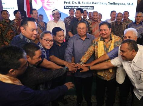 SBY Dan AHY Beserta Tim MTP Lakukan Pertemuan Dengan Prabowo Subianto