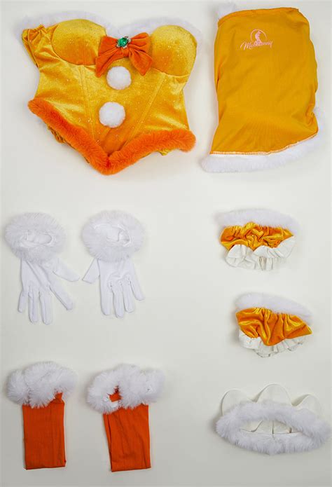 Women Daisy Derivative Sexy Lingerie Suit Princess Christmas Furry Yellow Dress With Cape And