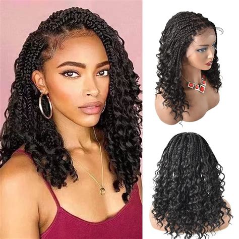 Amazon Healthlif 18 Inch HD Lace Front Knotless Box Braided Wigs