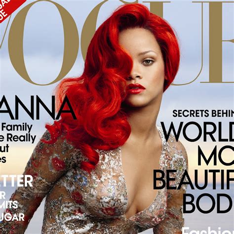 Celebritys Rihanna Sexy Vogue Hot Photoshoot April