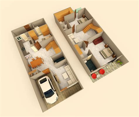 Explore 3D Home Floor Plans by Samasthiti Construction