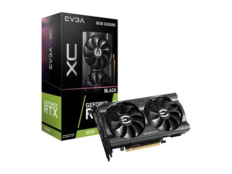 EVGA GeForce RTX 3050 XC BLACK GAMING Video Card 08G P5 3551 KR 8GB