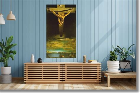 Peinture sur toile Salvador Dalí Christ de Saint Jean de la Croix 1951