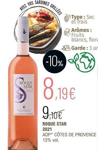 Promo Roque Star Aop C Tes De Provence Vol Chez La Vignery