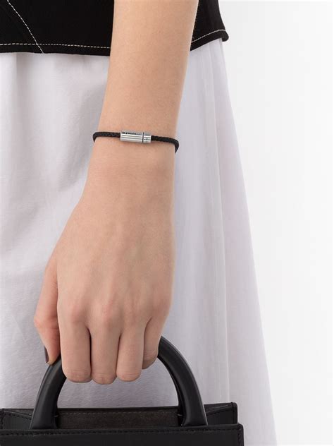 Le Gramme G Nato Cable Polished Silver Bracelet Silver Farfetch Uk