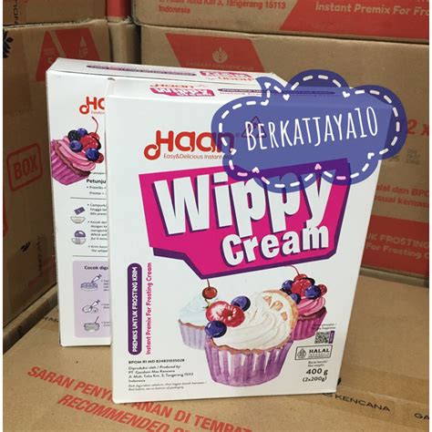 Jual Haan Wippy Cream 400gr KEMASAN BARU Whipped Cream Instant Topping