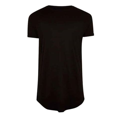 Longline Curved T Shirt I Customyzo