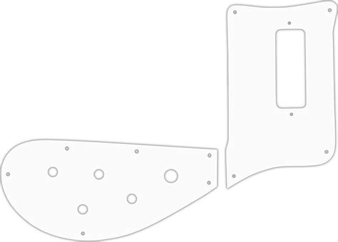 WD Custom Pickguard For Rickenbacker 4003 Bass 02M White Reverb