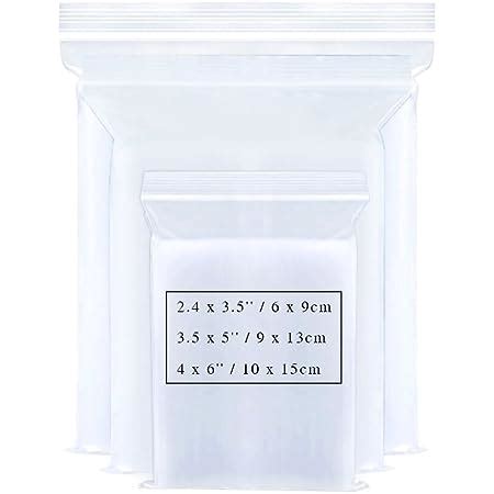 Grip Seal Bags Pcs Small Plastic Bags Sealable Sizes Zip Lock Bags