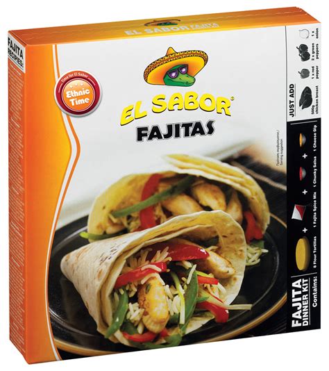 Fajita Dinner Kit - El Sabor - Nacho Chips , Dips , Wraps