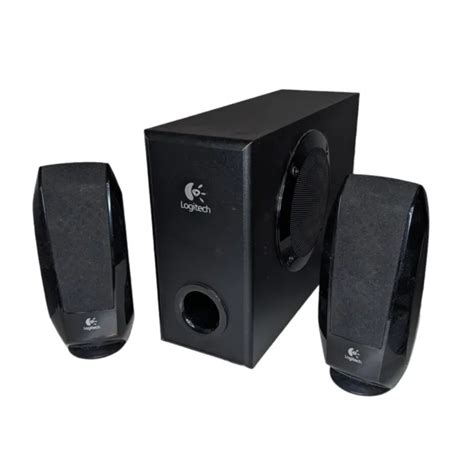 LOGITECH S-220 COMPUTER Sound System Speakers and Subwoofer £24.95 ...