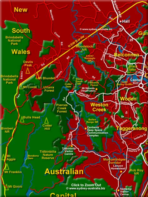 North West ACT Map