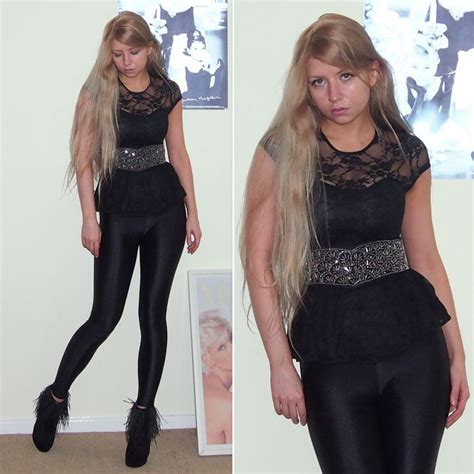 Disco Pants What I Wore Jeans Pants New Look Peplum Top Goth Spandex Celebrities How To Wear