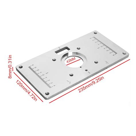 Aluminium Router Tisch Einfügung Platte Holz Route Grandado