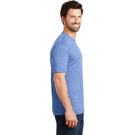 District Made Dm130 Mens Perfect Tri Crew Tee Maritime Frost