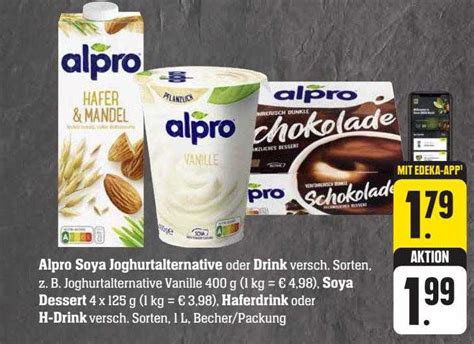 Alpro Soya Joghurtalternative Drink Soya Dessert Haferdrink Oder H