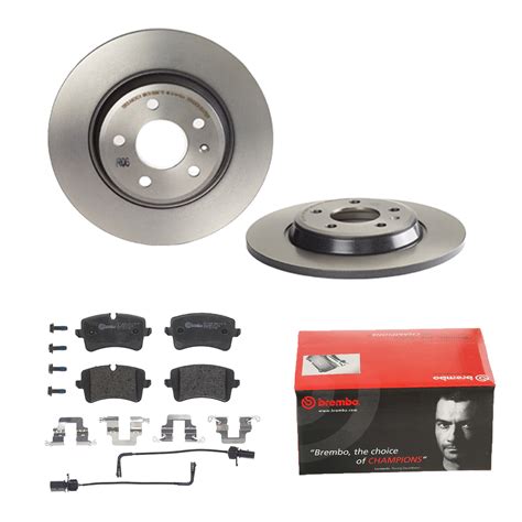 BREMBO BREMSSCHEIBEN Ø300MM BREMSBELÄGE HINTEN FÜR AUDI A7 A6 C7