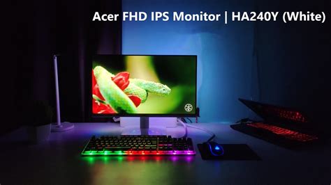 Unboxing Acer Fhd Ips Monitor Ha240y White Youtube