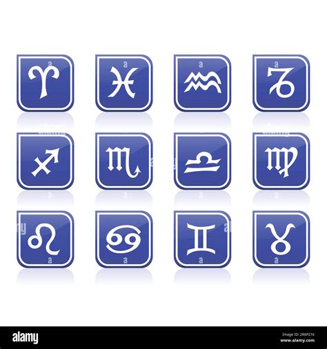 Vector Set Of Zodiac Symbols Stock Vector Image And Art Alamy