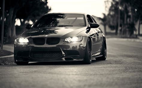 Wallpaper Black Monochrome Sports Car BMW M3 Coupe Sedan Wheel