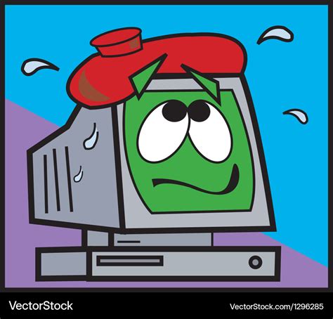 Computer Crash Royalty Free Vector Image Vectorstock