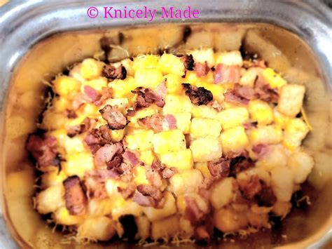 Crock Pot Cheesy Chicken Bacon And Tater Tot Bake