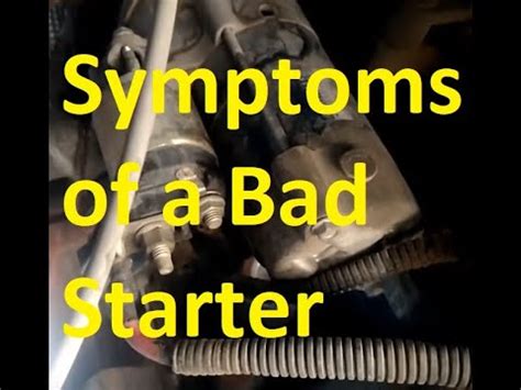 Symptoms Of A Bad Starter Common Causes And How To Test It Youtube