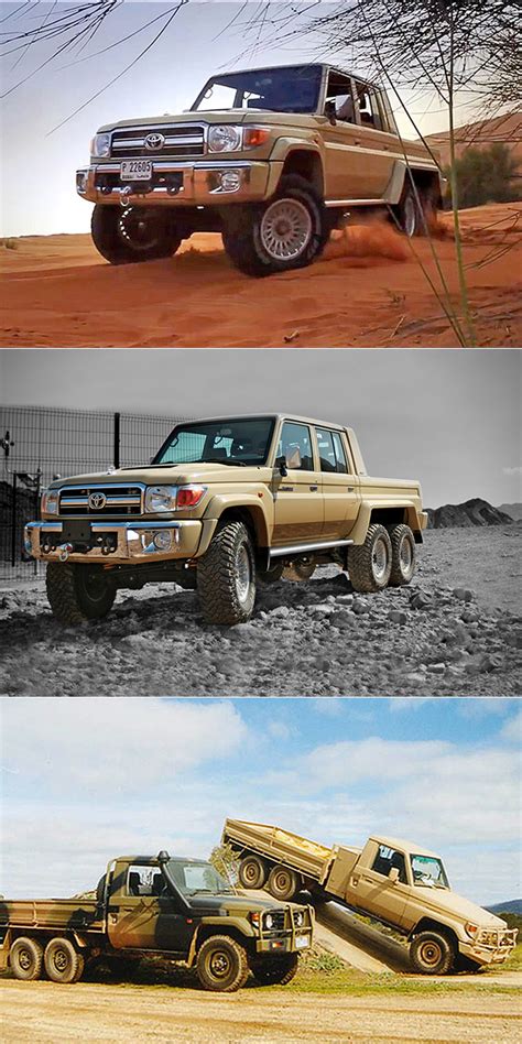 Toyota Land Cruiser 6x6 Goes Anywhere Is Normal Truck Turned Off Road