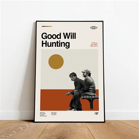 Good Will Hunting Poster - Minimalist Movie Poster - Retro Movie Poster